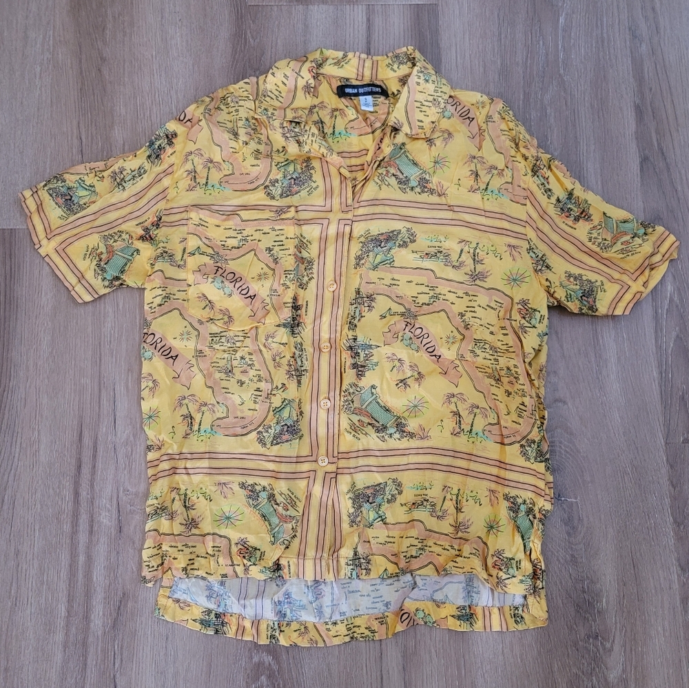 Urban Outfitter S Florida Print Women's Top - Picture 3 of 8